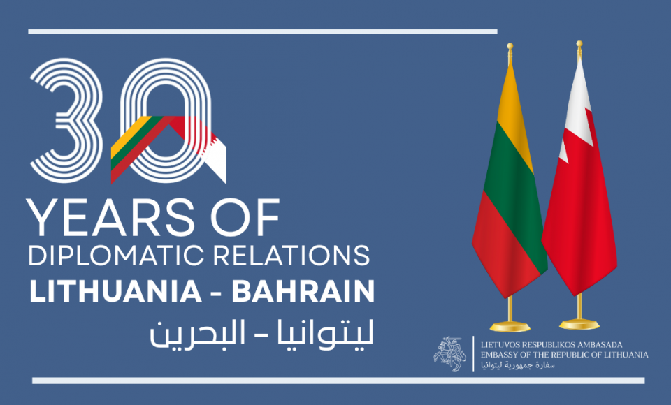 Lithuania and Bahrain Celebrate 30 Years of Diplomatic Relations
