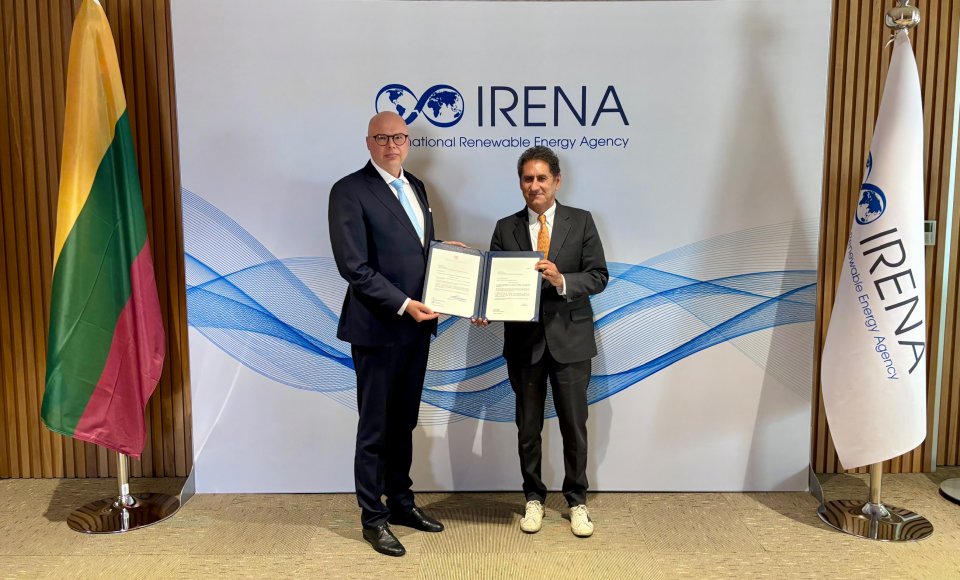 Ambassador Ramūnas Davidonis Presented His Letters of Credence to the Director-General of the International Renewable Energy Agency (IRENA)